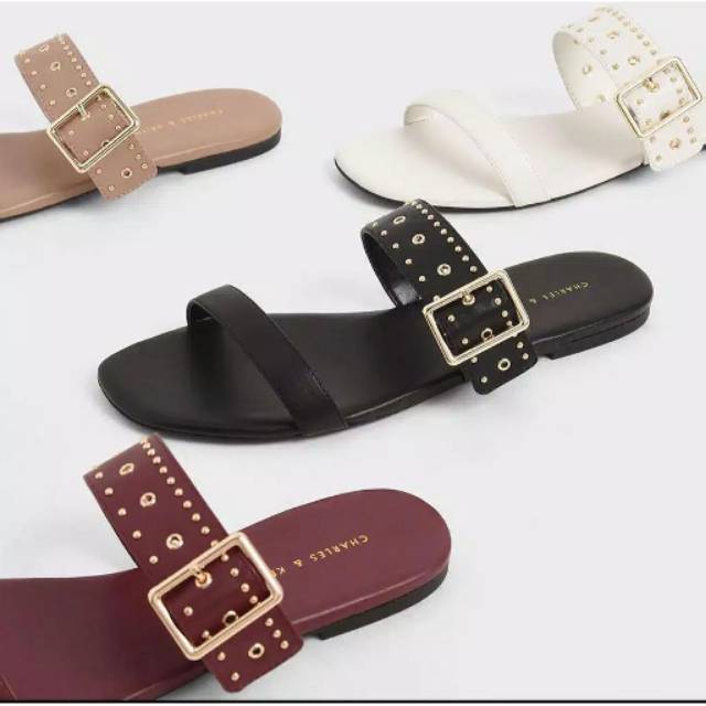 Charles and Keith flat belt sandal