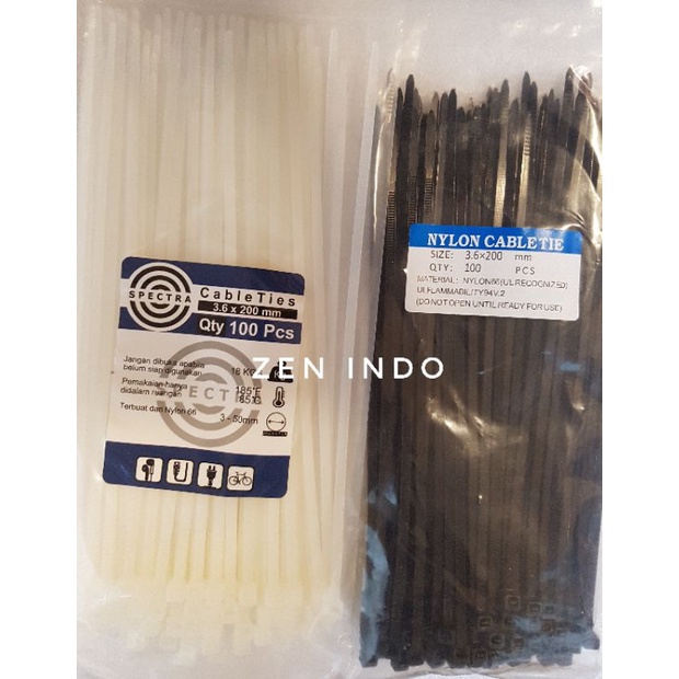 Label Kabel / Marker Ties 20CM Qty 100pcs