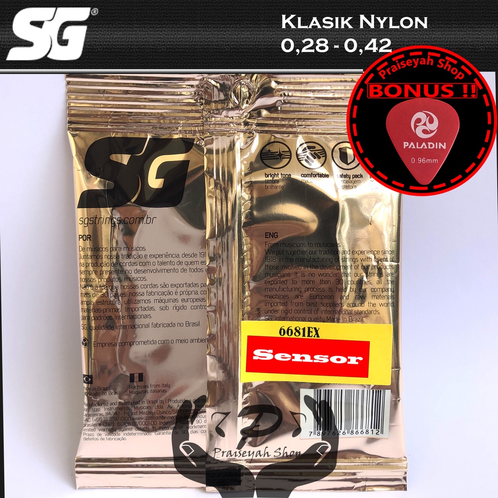 Senar Gitar Akustik Klasik Nylon SG Original Nilon Classic