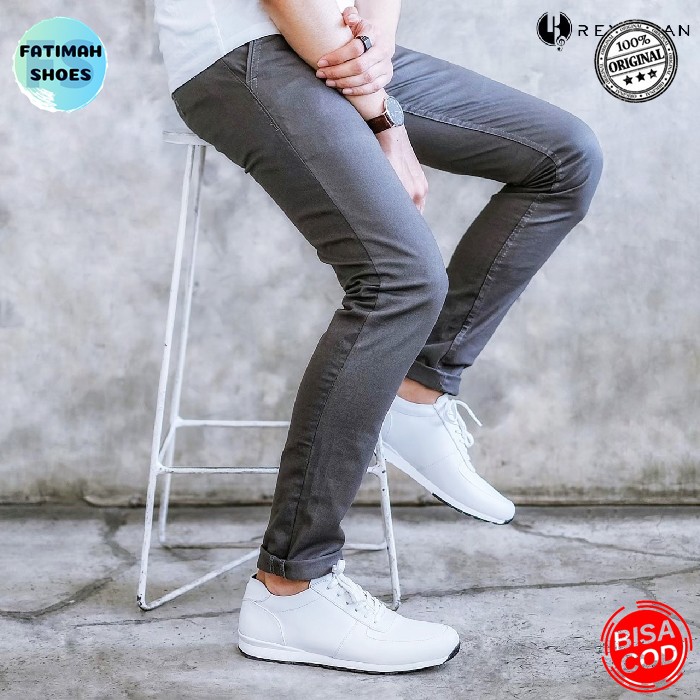 FATIMAHSHOES - Sepatu Sneakers Sepatu Kets Pria Original Sepatu Santai Pria Sepatu Snekers Cowok Sepatu Skateboard