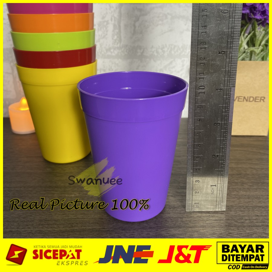 GELAS PLASTIK WARNA-WARNI CANTIK GOOD QUALITY