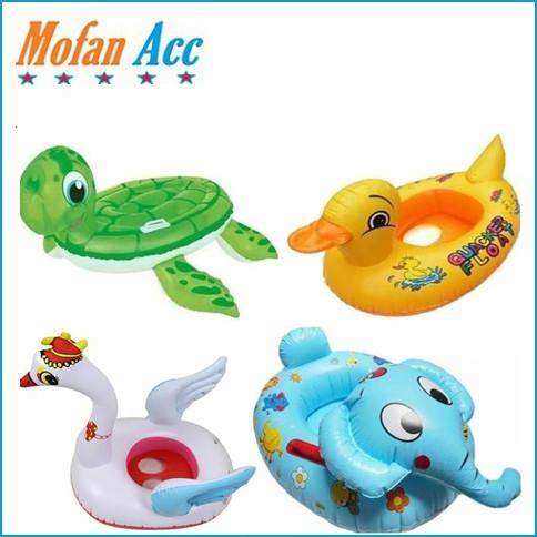 Ban Pelampung Anak Intex Baby Swim Boat Motif Animal Split Rings Bayi Duduk Kaki Berenang Karakter