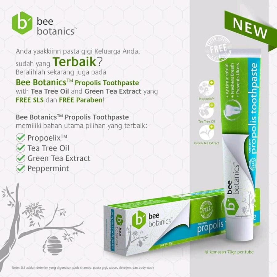HDI Bee Botanics Propolis Toothpaste