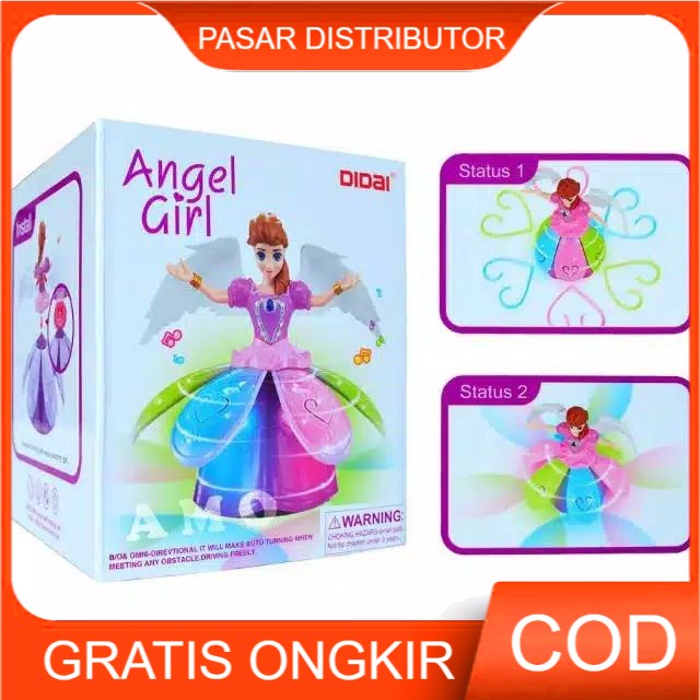 Angel Girl Dancing Princess Elsa Frozn Dance Mainan Boneka Menari - Mainan Anak