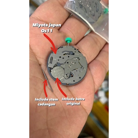 Mesin jam tangan Original miyota Os 11 chrono 6 12