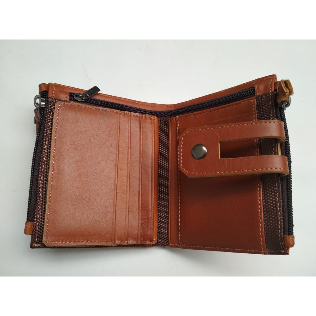 Dompet Lipat Wanita Kulit Asli / Dompet Lipat Mini Kulit Fashion