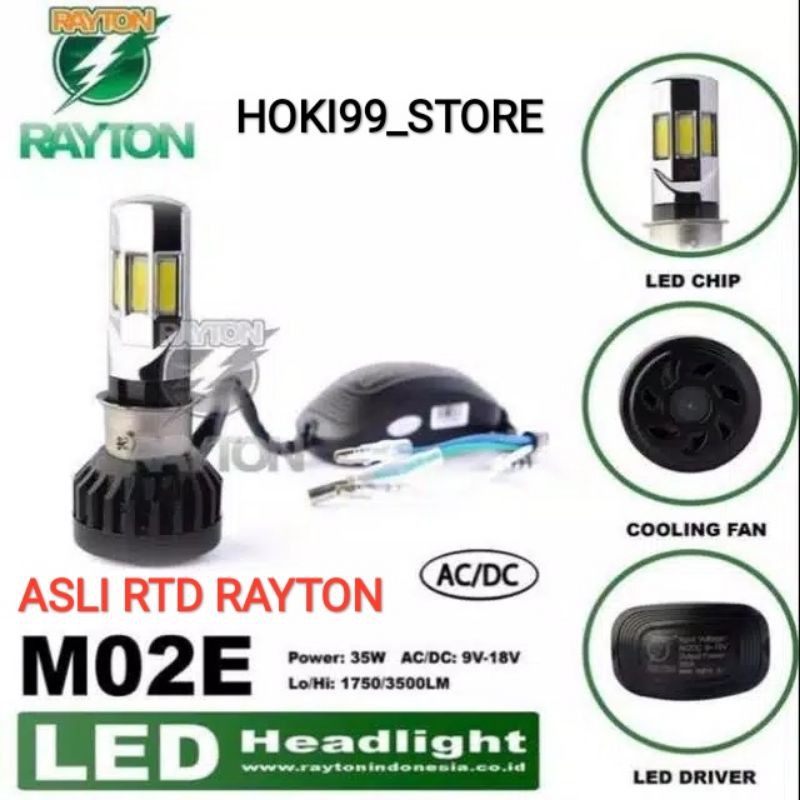 # lampu depan led original RTD lampu RTD asli universal semua motor lampu rtd 6 sisi 3 sisi  AC / DC