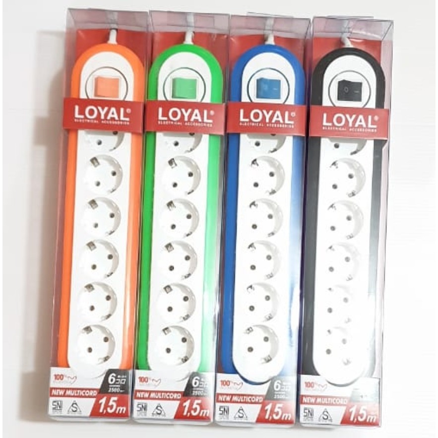 LY-266 NO USB 6 Lbg 1.5m LOYAL Stop Kontak Arde PREMIUM / Colokan