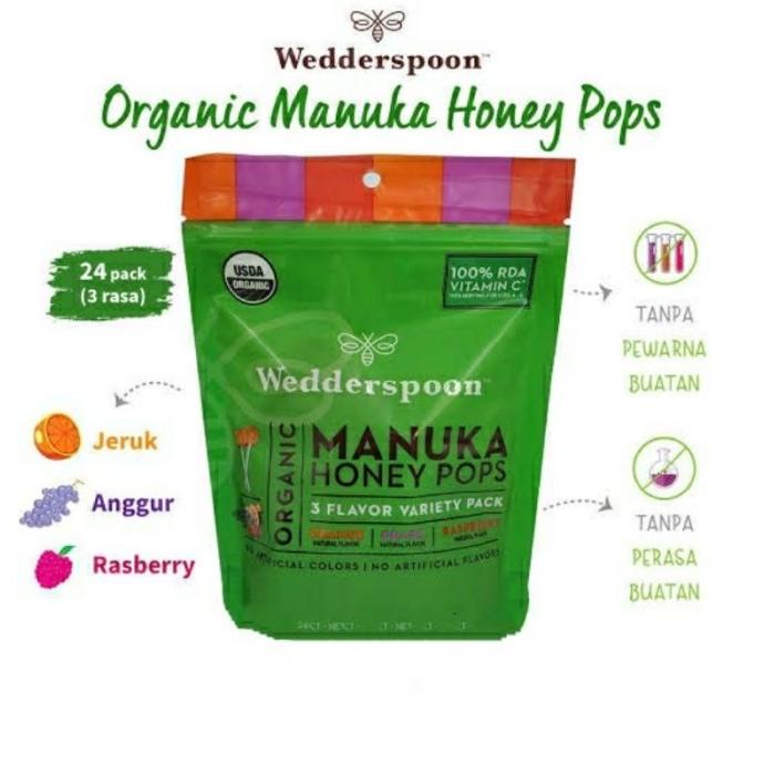 

Wedderspoon Organic Manuka Honey Pops - PACK (24PCS)