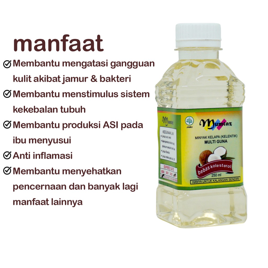 

minyak Kelapa mumtaz 250 ml Kelentik / Lentik / Klentik / Keletik