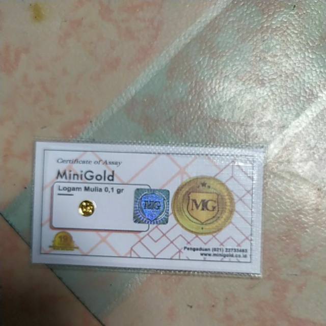 Mini gold 0,1 gram