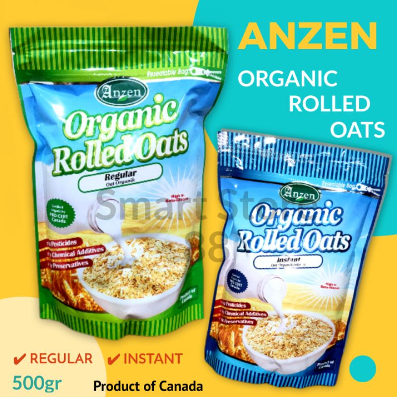 

ANZEN ORGANIC ROLLED OAT (INSTANT/REGULAR) 500GR