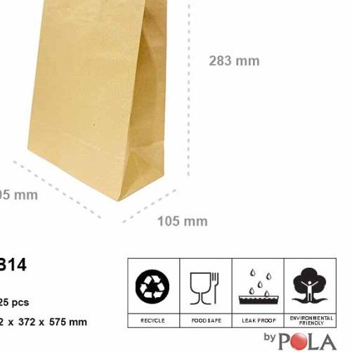 

Paper bag murah / kantong kertas tenteng murah PB14 - Cokelat