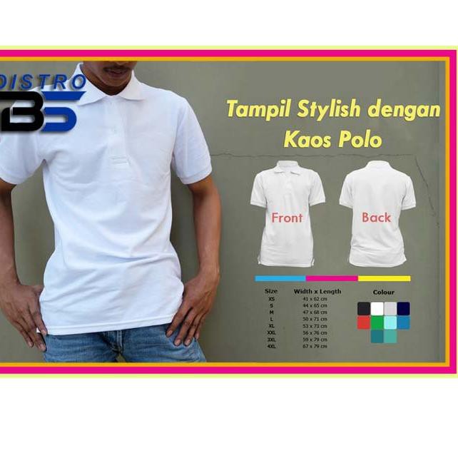 $>>OR_I-62 [ORIGINAL] KAOS POLO PRIA (BERKERAH) BAHAN COTTON LACOSTE PIQUE - BIG SIZE (3XL) JUMBO .,