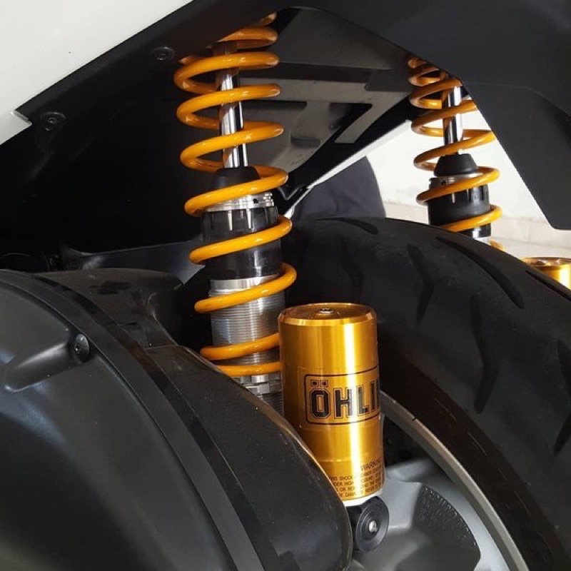 Shock Tabung Nmax,Pcx Model Ohlins Ukuran 340mm Free Sticker Ohlins