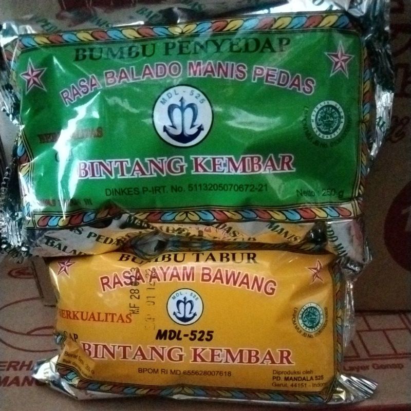 

Bumbu tabur MDL 525 balado, ayam bawang 250g