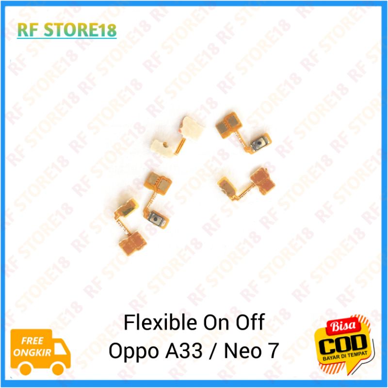 OPPO A33 / NEO 7 ORIGINAL 100% - Flexible Tombol Power On Off Volume Oppo A33 / Neo 7 Flexible On Of