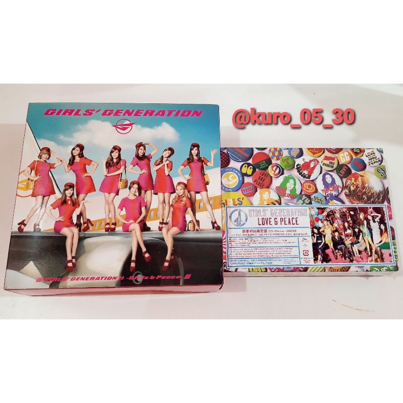 Girls' Generation SNSD - Love and Peace & Girls and Peace Japan Album Limited Edition