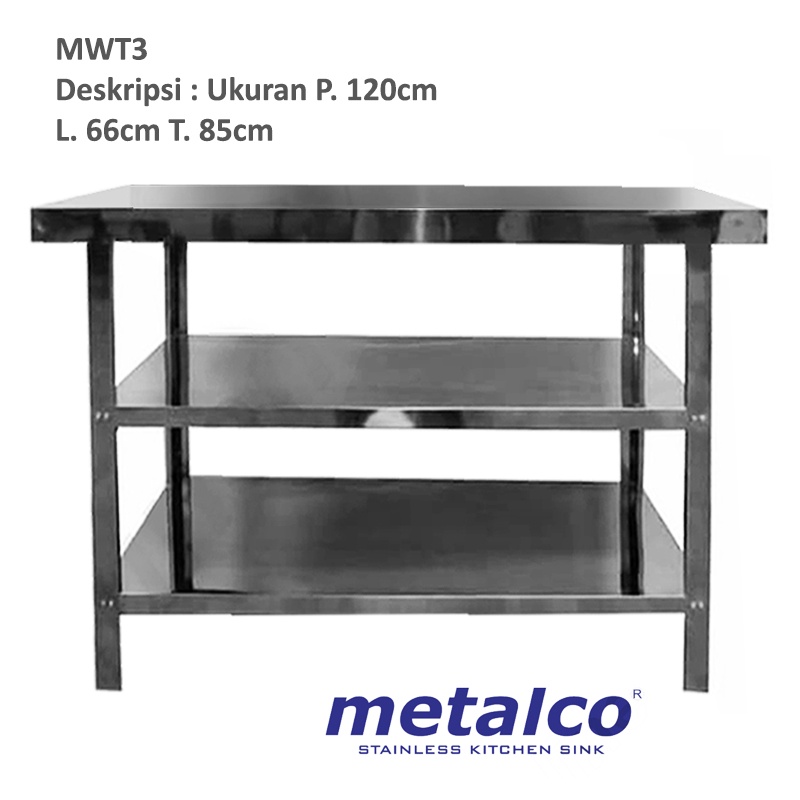 Meja Stainless Steel Metalco MT-5,