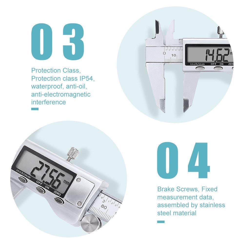 Digital Caliper Meter Jangka No Digital 0-150MM Jangka Caliper Sorong Sigmat Digital LCD Screen