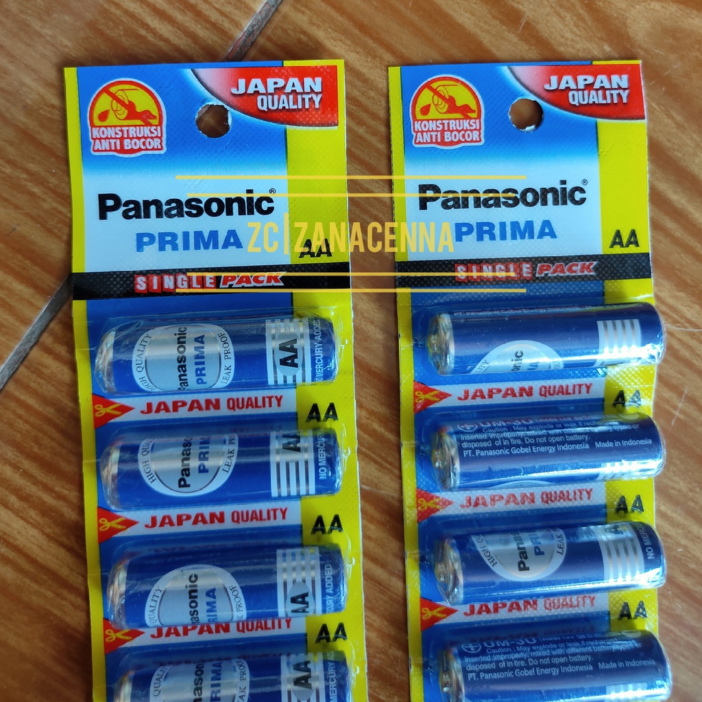 Ori Panasonic AA Biru 1.5V / Battery AA / Baterai AA Jam dinding GROSIR