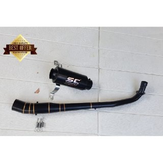 Knalpot racing shogun 110-shogun 125-smash sc project black terbaru