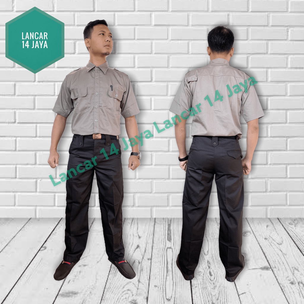 Seragam PDH Security / Satpam Coklat Terbaru