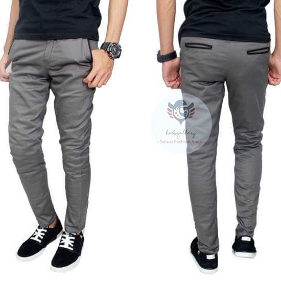 Celana Panjang Pria Chino Model Slimfit Celana Kerja Size 27 - 38