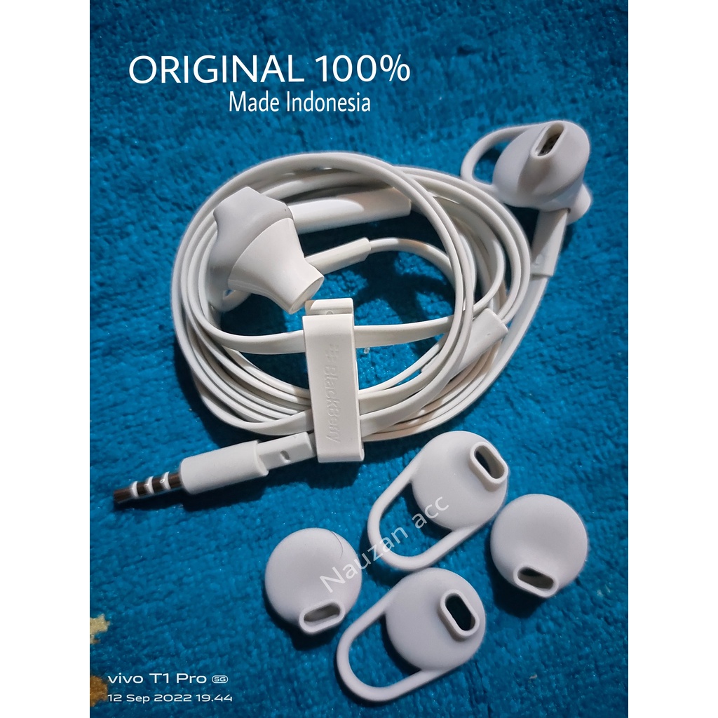 Jual Earphones Headset Original BlackBerry. Made Indonesia | Shopee ...