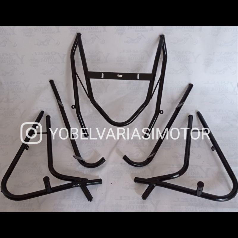 CRASHBAR VARIO TECHNO 125 fi FRAME COVER BODYGUARD PELINDUNG BODY HONDA VARIO DUDUKAN LAMPU TEMBAK V