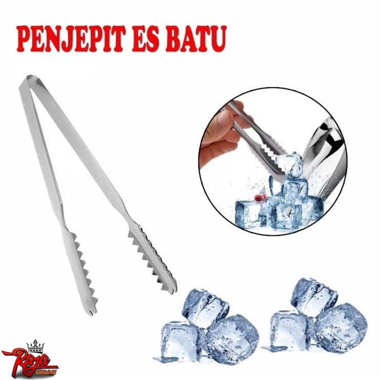 CS15 -Penjepit Es Batu / Salad / Bbq Bahan Stainless Steel Untuk Dapur