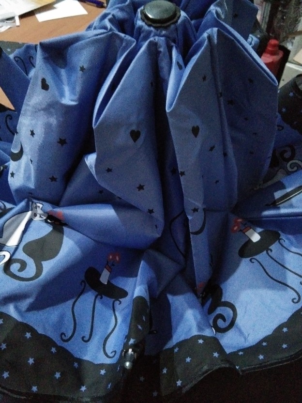 Payung Lipat 4 Fancy Karakter Kucing Couple / Couple Cat Anti Uv Merk Osaka - Bw-004