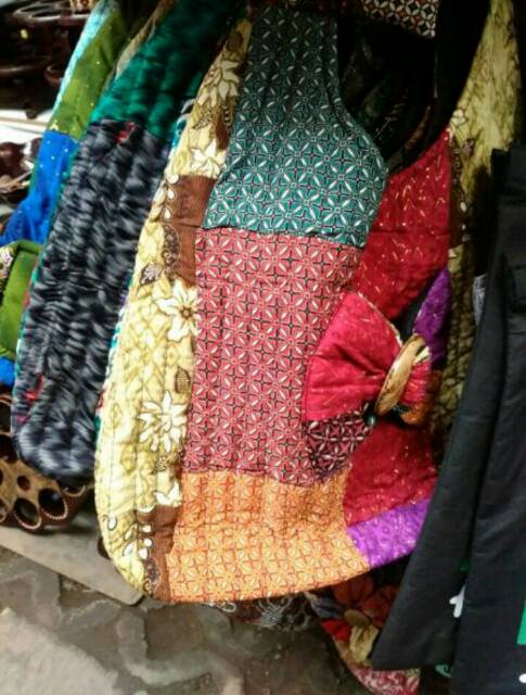 (BISA COD) Tas Batik Perca - Tas Wanita Modern OOTD Hits - Grosir Tas - Souvenir Jogja unik