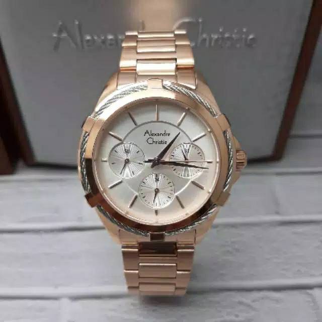 Alexandre Christie wanita AC 2841 Bf Rosegold