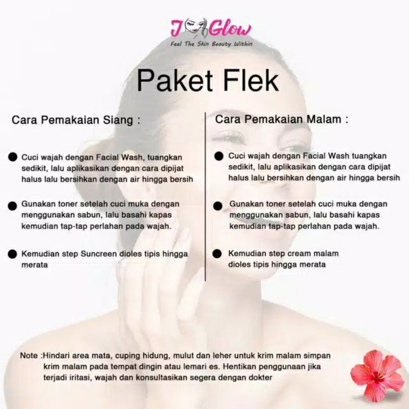 Jglow Skincare Paket Flek Whitening / Paket Skincare / Perawatan Wajah Bpom Original-2
