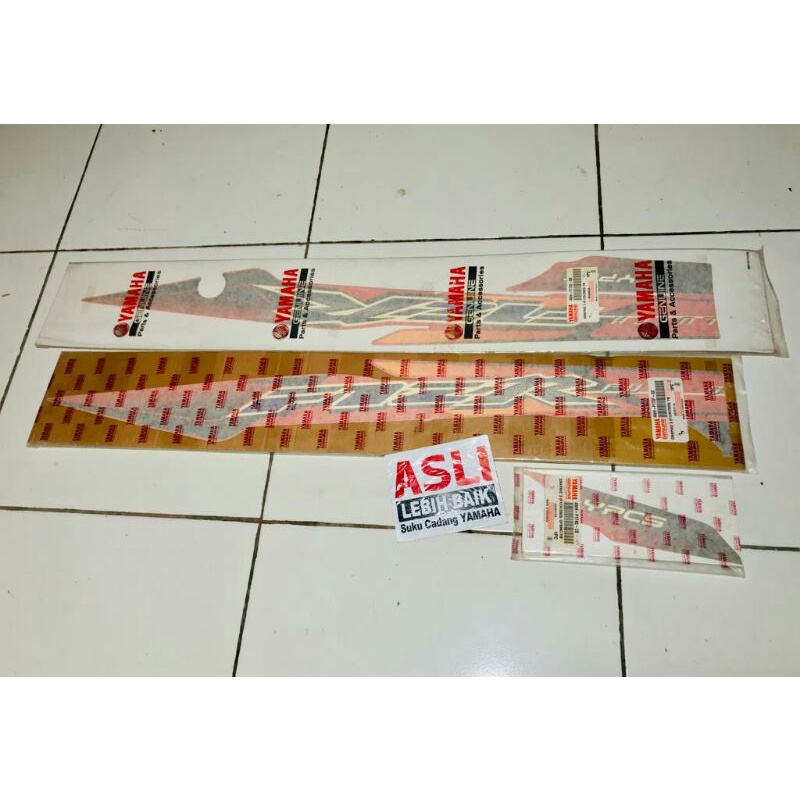 graphic striping sticker stiker f1zr fullclutch hitam orange 2003 original yamaha YGP