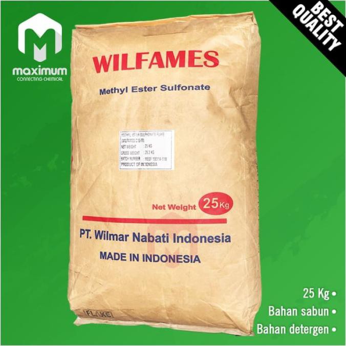 

Ready Stok - Mes Flake Wilfames /Surfaktan Nabati/Methyl Metyl Ester Sulfonate 25Kg