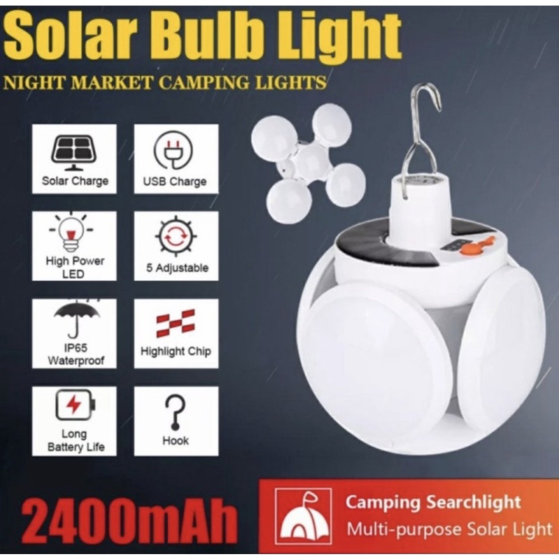 Lampu Solar Emergency 45W Model UFO - Lampu UFO 45W