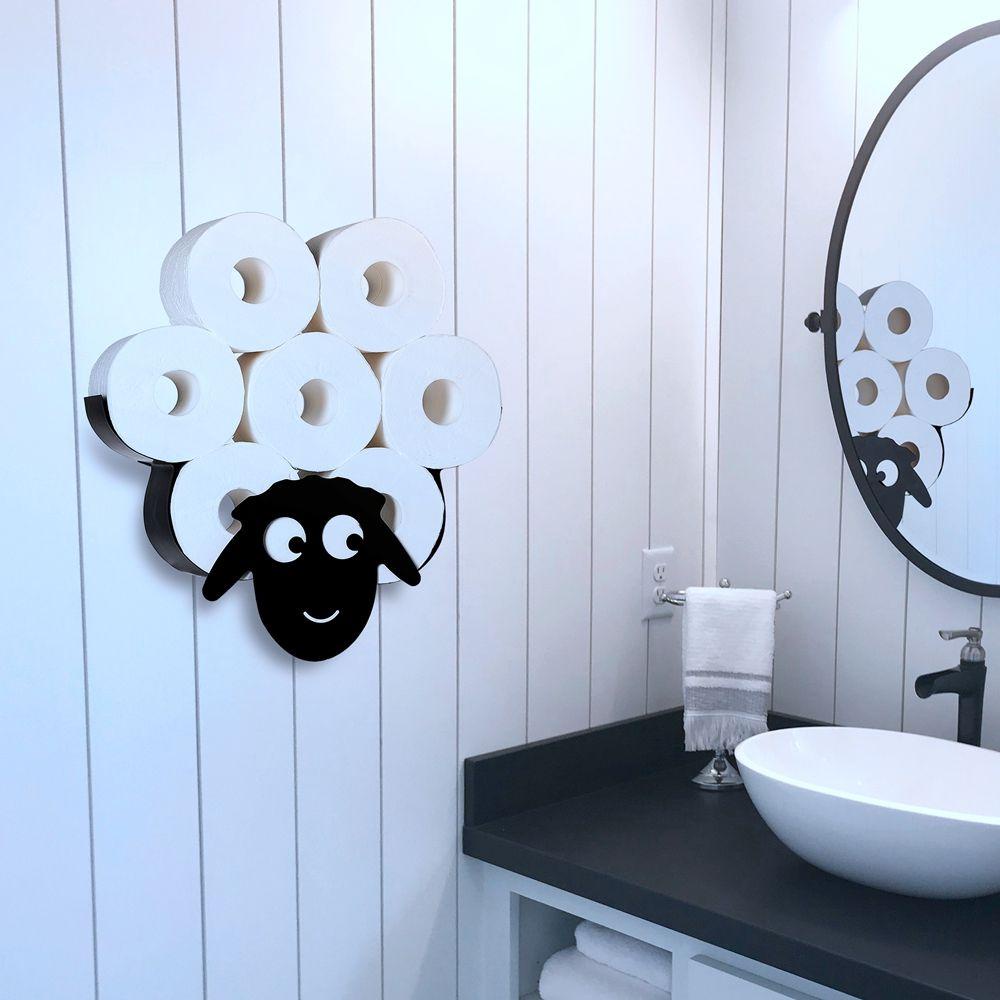 [Elegan] Toilet Paper Holder Besi Metal Organizer Hemat Ruang Tempat Penyimpanan Rumah Tissue Holder