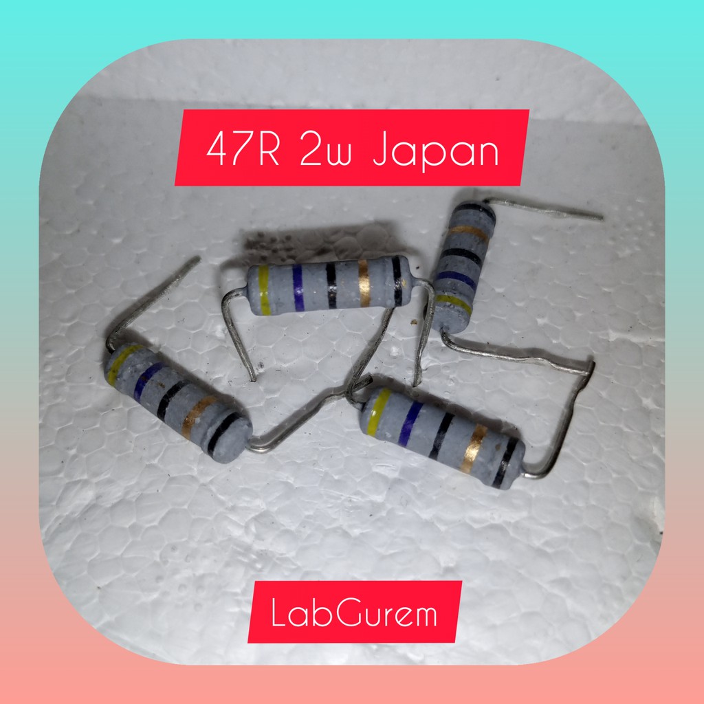 RESISTOR 2W 47R  47OHM JAPAN