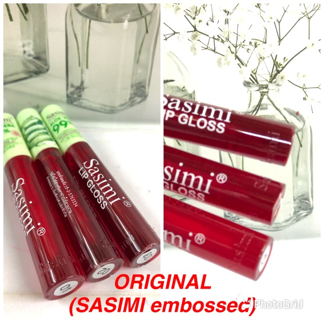 ( 24PCS ) LIPTINT ALOEVERA 99% SASIMI ORIGINAL &amp; MISS GIRL