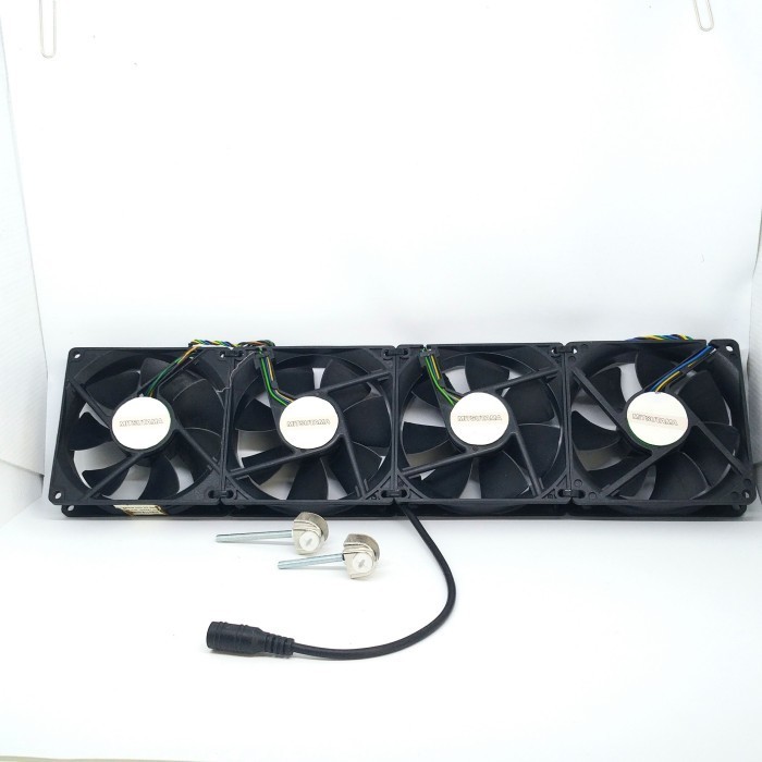 PI FAN04 Cooling 4 Fan Kipas Pendingin Aquarium Aquascape 32 x 8 cm