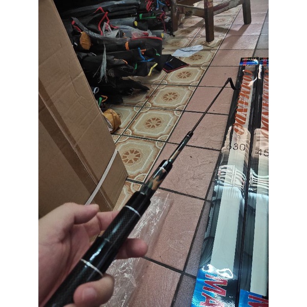 tegeg pancing baronang maguro commando 450 540 630 joran tegeg laut