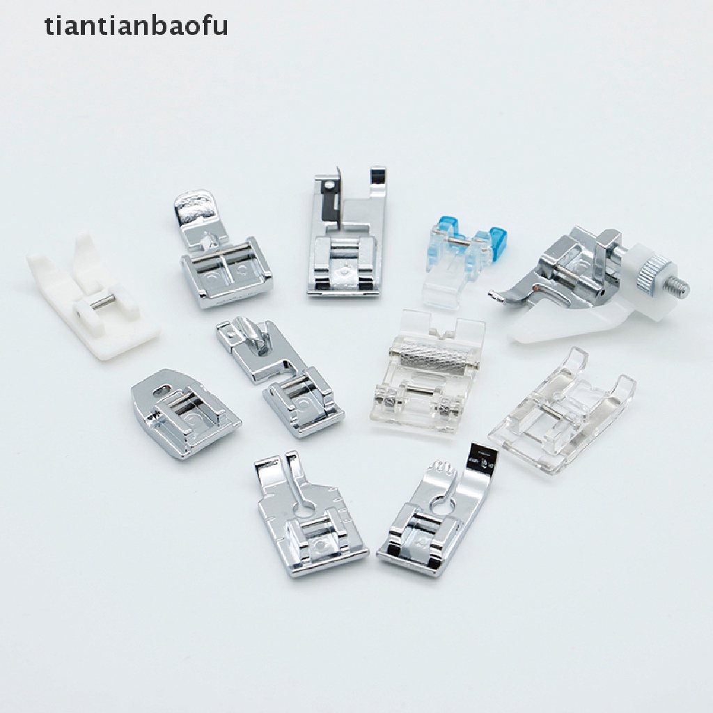 (Tianbaofu) 11pcs / Set Presser Foot / Sepatu Mesin Jahit Multifungsi