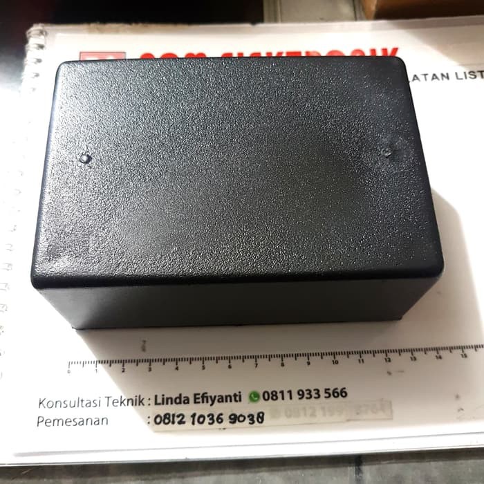 New Box hitam plastik X 4  Box Elektronik X 4 125 X 85 X 5 CM buble per box