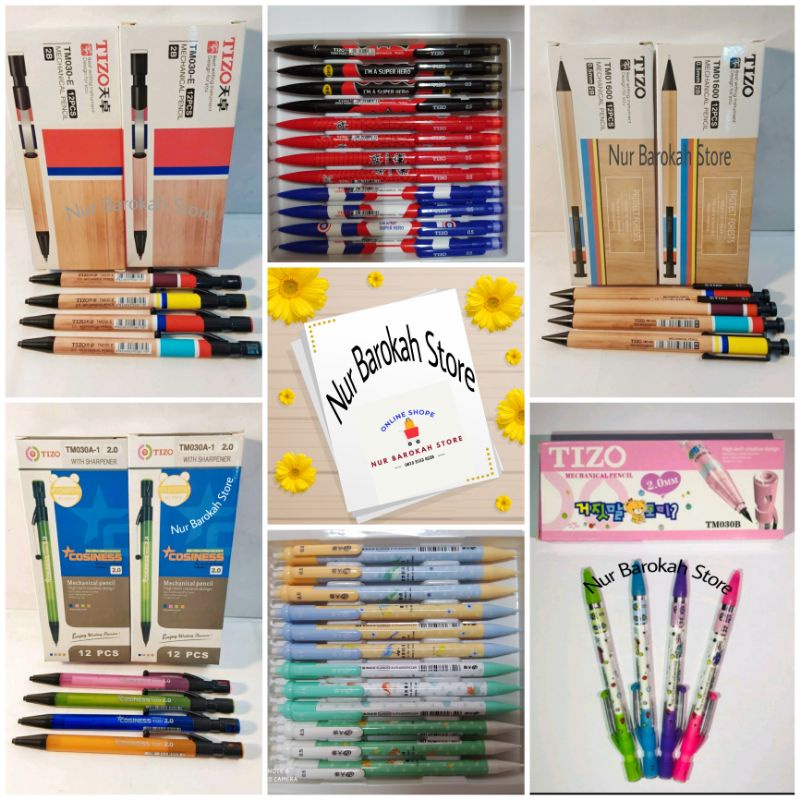 

Pensil Mekanik Tizo 2,0 mm dan 0,5 mm