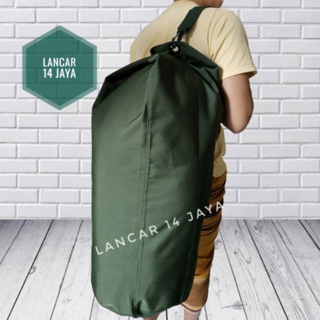 Tas Pulsak Tas Kapsul TNI Duffle Bag Tas Guling Samsak