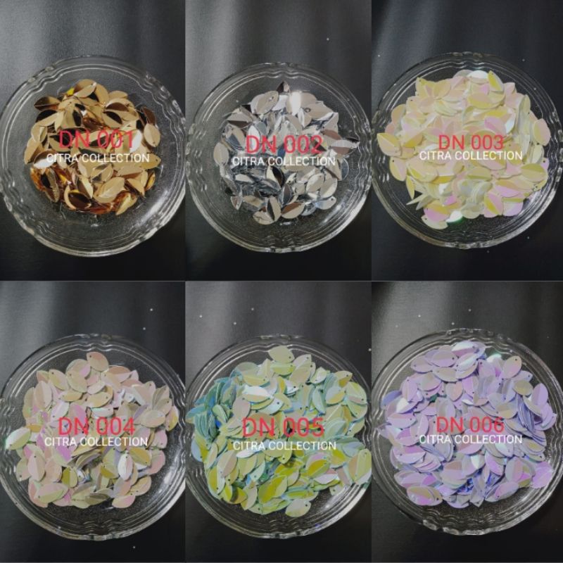 borci payet Lubang Atas Daun