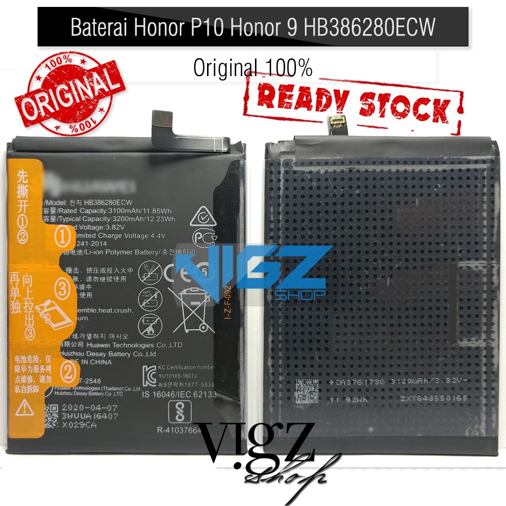 Baterai Honor P10 Honor 9 HB386280ECW Original 100%