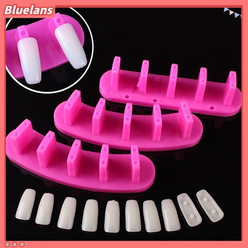 Bluelans 3pcs Frame Display Kuku Palsu Akrilik 10x Untuk Latihan Manicure